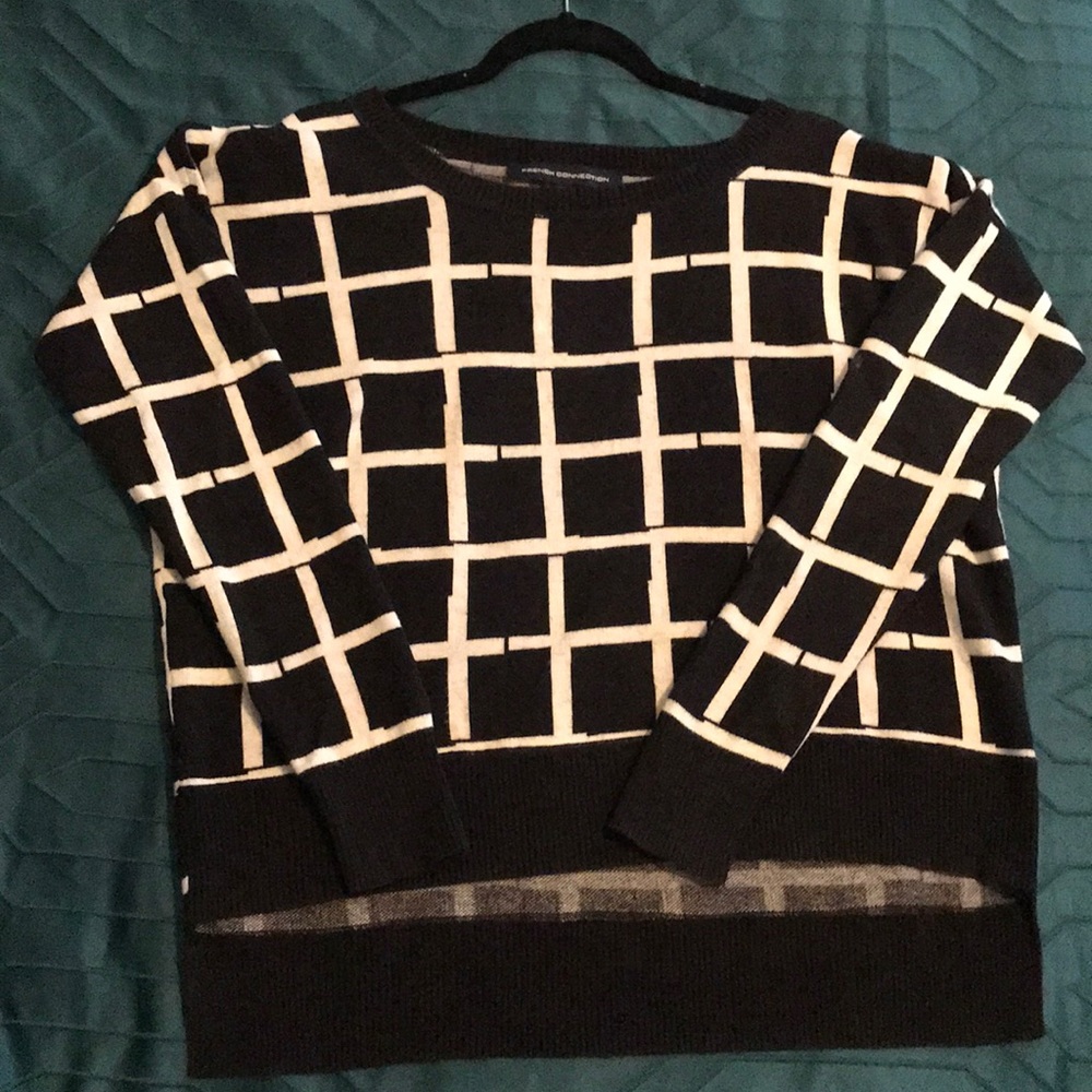 French Connection Sweater Grid Pattern - image 1
